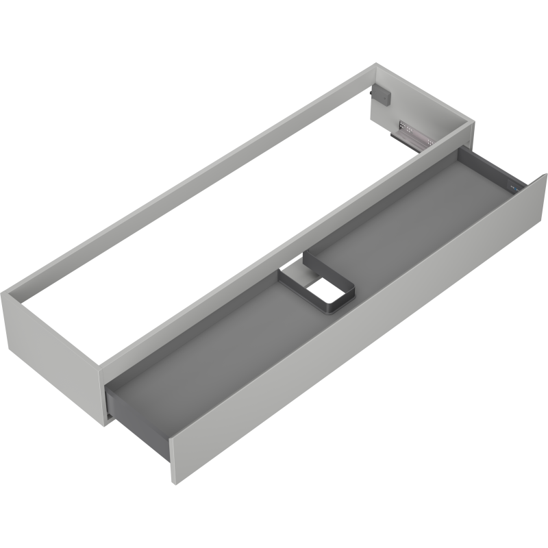 Mexen Orio 160 cm pesuallaskaappi, 1 laatikko, harmaa matta - 91A10-16023-1-BF62