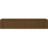 Mexen Rivel Badezimmerschrank 120 cm, 1 Schublade, geriffelt, Nussbaum - 91A20-12023-1-BF86