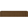 Mexen Rivel badkamerkast onder de wastafel 120 cm, 1 lade, geribbeld, walnoot - 91A20-12023-1-BF86