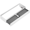 Mexen Rivel meuble de salle de bain sous lavabo 140 cm, 1 tiroir, rainuré, blanc mat - 91A20-14023-1-BF01