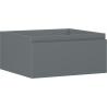 Mexen Orio badkamerkastje onder wastafel 50 cm, 1 lade, grafiet mat- 91A10-05023-1-BF66
