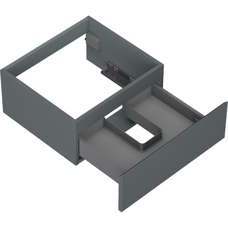 Mexen Orio armário de casa de banho para lavatório 50 cm, 1 gaveta, grafite mate - 91A10-05023-1-BF66