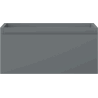 Mexen Orio vanity cabinet 50 cm, 1 drawer, matte graphite - 91A10-05023-1-BF66