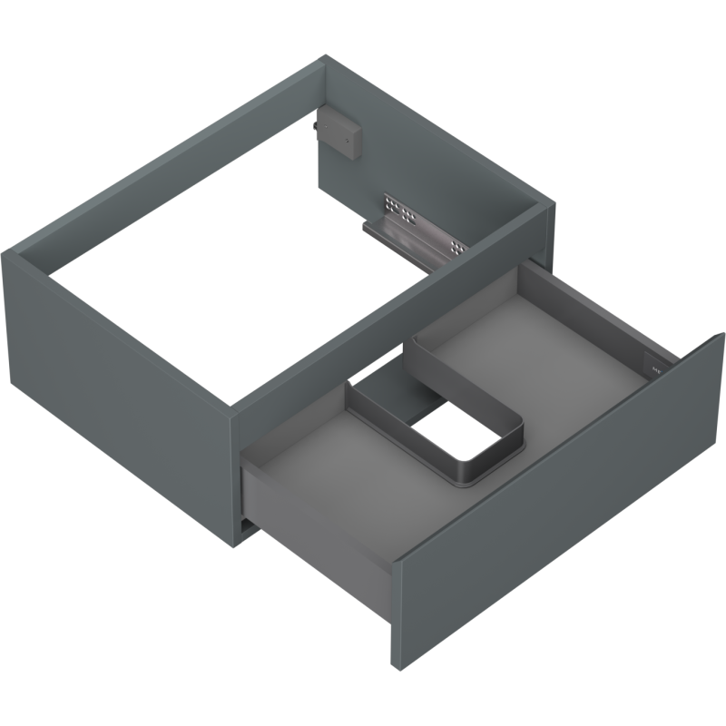 Mexen Orio gabinete de baño bajo lavabo 60 cm, 1 cajón, grafito mate - 91A10-06023-1-BF66
