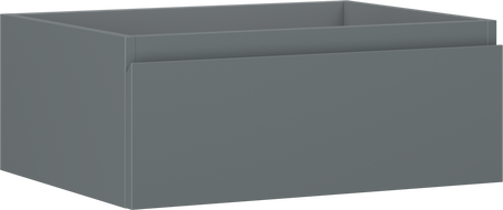 Mexen Orio badkamerkast onder gootsteen 60 cm, 1 lade, grafiet mat - 91A10-06023-1-BF66