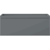 Mexen Orio armoire de salle de bains sous lavabo 60 cm, 1 tiroir, graphite mat - 91A10-06023-1-BF66