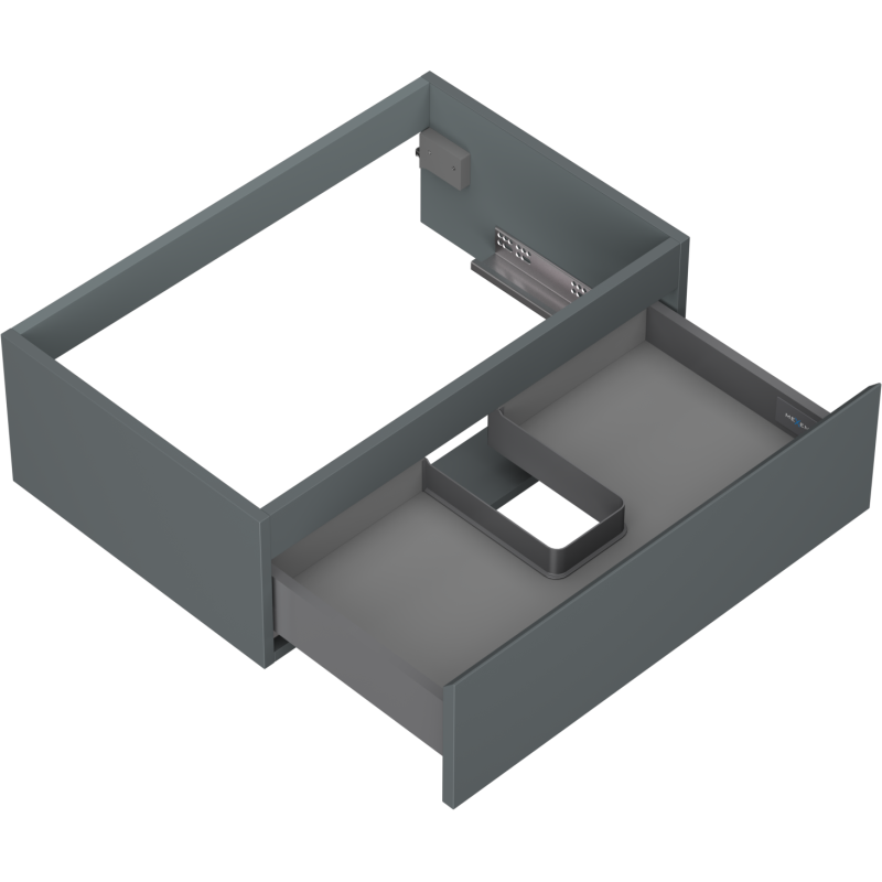 Mexen Orio armário de casa de banho de 70 cm para pia, 1 gaveta, grafite mate - 91A10-07023-1-BF66