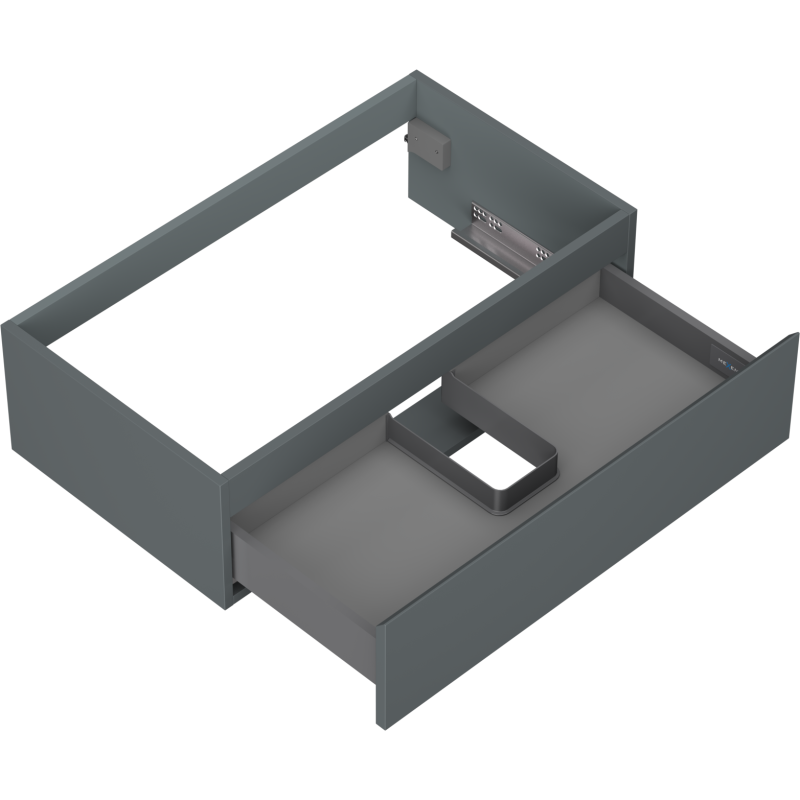 Mexen Orio meuble de salle de bains sous-lavabo 80 cm, 1 tiroir, graphite mat - 91A10-08023-1-BF66