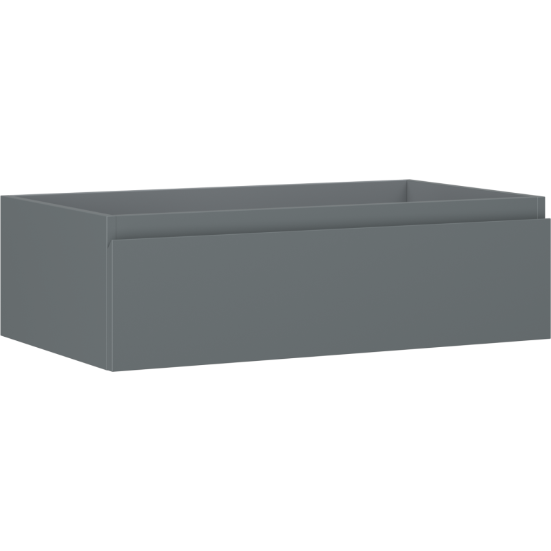 Mexen Orio Badezimmerschrank für Waschbecken 80 cm, 1 Schublade, Graphit Matt - 91A10-08023-1-BF66