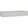 Mexen Rivel Badezimmerschrank für Waschbecken 140 cm, 1 Schublade, gerillt, grau matt - 91A20-14023-1-BF62