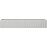Mexen Rivel Badezimmerschrank für Waschbecken 140 cm, 1 Schublade, gerillt, grau matt - 91A20-14023-1-BF62