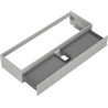 Mexen Rivel Badezimmerschrank für Waschbecken 140 cm, 1 Schublade, gerillt, grau matt - 91A20-14023-1-BF62