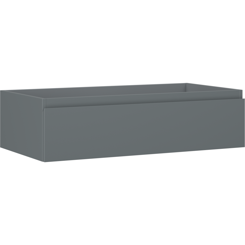 Mexen Orio Badezimmerschrank unter Waschbecken 90 cm, 1 Schublade, matt Graphit - 91A10-09023-1-BF66