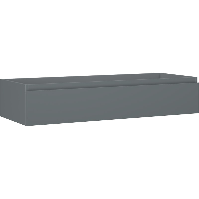 Mexen Orio Badezimmerschrank für Waschbecken 120 cm, 1 Schublade, Graphit Matt - 91A10-12023-1-BF66