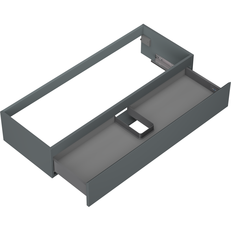 Mexen Orio kopalniška omarica pod umivalnikom 120 cm, 1 predal, grafit mat - 91A10-12023-1-BF66