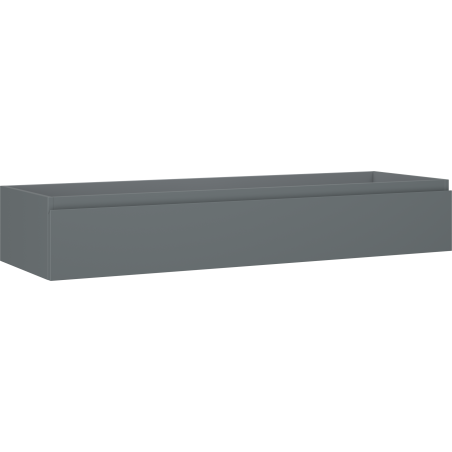 Mexen Orio Badezimmerschrank für Waschbecken 140 cm, 1 Schublade, Graphit Matt - 91A10-14023-1-BF66