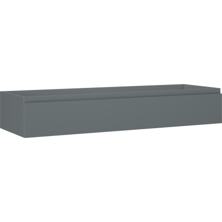 Mexen Orio bathroom cabinet under sink 140 cm, 1 drawer, matte graphite - 91A10-14023-1-BF66