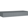 Mexen Rivel Badezimmerschrank für Waschtisch 140 cm, 1 Schublade, geriffelt, Graphit matt - 91A20-14023-1-BF66