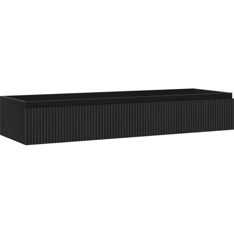 Mexen Rivel vannitoakapp 140 cm, 1 sahtel, sooniline, must matt - 91A20-14023-1-BF71