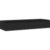 Mexen Rivel Badezimmerschrank unter dem Waschbecken 140 cm, 1 Schublade, geriffelt, schwarz matt - 91A20-14023-1-BF71
