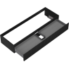 Mexen Rivel mueble de baño bajo lavabo 140 cm, 1 cajón, ranurado, negro mate - 91A20-14023-1-BF71