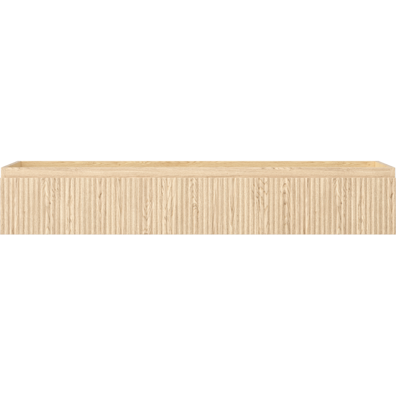 Mexen Rivel armário de casa de banho para lavatório 140 cm, 1 gaveta, frisada, carvalho - 91A20-14023-1-BF81