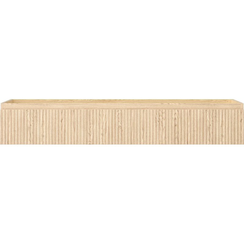 Mexen Rivel kupaonski ormarić za umivaonik 140 cm, 1 ladica, rebrasti, hrast - 91A20-14023-1-BF81