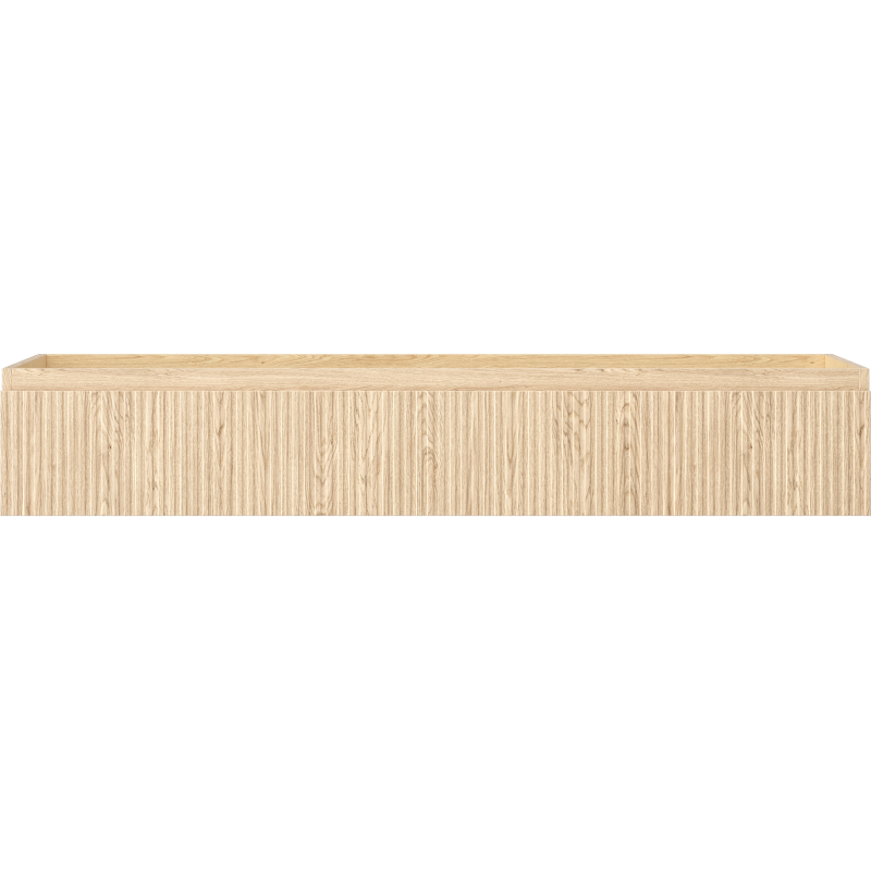 Mexen Rivel szafka łazienkowa podumywalkowa 140 cm, 1 szuflada, ryflowana , dąb - 91A20-14023-1-BF81