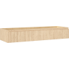 Mexen Rivel Badezimmerschrank unter Waschbecken 140 cm, 1 Schublade, geriffelt, Eiche - 91A20-14023-1-BF81