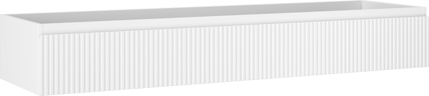 Mexen Rivel meuble de salle de bain sous lavabo 160 cm, 1 tiroir, rainuré, blanc mat - 91A20-16023-1-BF01