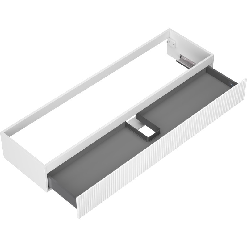 Mexen Rivel vannitoakapp valamu all 160 cm, 1 sahtel, sooneline, valge matt - 91A20-16023-1-BF01