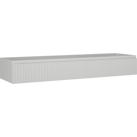Mexen Rivel Badezimmerunterschrank 160 cm, 1 Schublade, geriffelt, grau matt - 91A20-16023-1-BF62