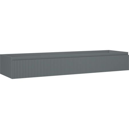 Mexen Rivel mueble de baño bajo lavabo 160 cm, 1 cajón, ranurado, grafito mate - 91A20-16023-1-BF66