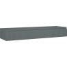 Mexen Rivel Badezimmerschrank 160 cm, 1 Schublade, geriffelt, Graphit Matt - 91A20-16023-1-BF66