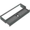 Mexen Rivel Badezimmerschrank 160 cm, 1 Schublade, geriffelt, Graphit Matt - 91A20-16023-1-BF66