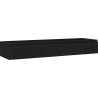 Mexen Rivel Badezimmerschrank 160 cm, 1 Schublade, geriffelt, schwarz matt - 91A20-16023-1-BF71
