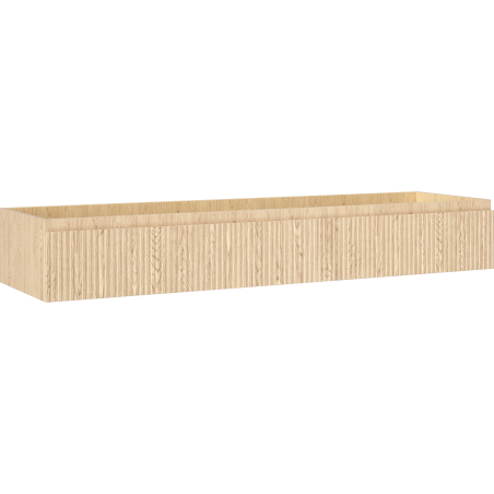 Mexen Rivel Badezimmerschrank unter Waschbecken 160 cm, 1 Schublade, geriffelt, Eiche - 91A20-16023-1-BF81