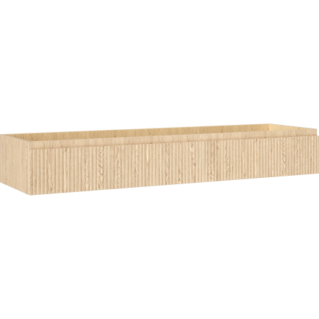 Mexen Rivel badkameronderkast 160 cm, 1 lade, geribbeld, eiken - 91A20-16023-1-BF81