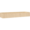 Mexen Rivel Badezimmerschrank unter Waschbecken 160 cm, 1 Schublade, geriffelt, Eiche - 91A20-16023-1-BF81