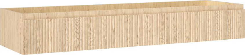 Mexen Rivel badkameronderkast 160 cm, 1 lade, geribbeld, eiken - 91A20-16023-1-BF81