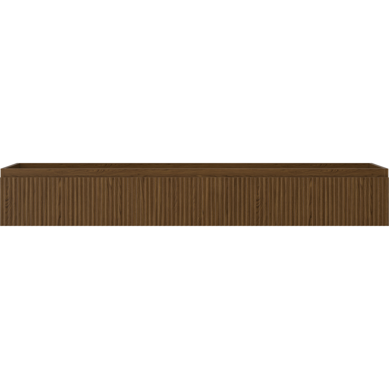 Mexen Rivel badkamermeubel onderwastafel 160 cm, 1 lade, gegroefd, walnoot - 91A20-16023-1-BF86