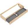 Mexen Rivel Badezimmerschrank unter Waschbecken 140 cm, 1 Schublade, geriffelt, Eiche - 91A20-14023-1-BF81