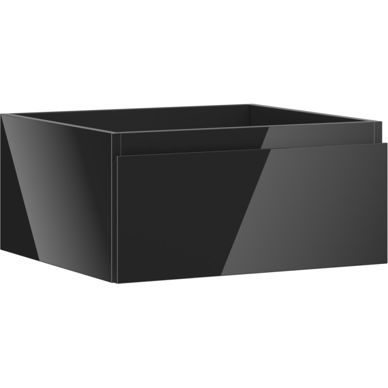 Mexen Orio meuble sous-lavabo 50 cm, 1 tiroir, noir brillant - 91A10-05023-1-BF70