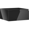 Mexen Orio 50 cm washbasin cabinet, 1 drawer, black gloss - 91A10-05023-1-BF70
