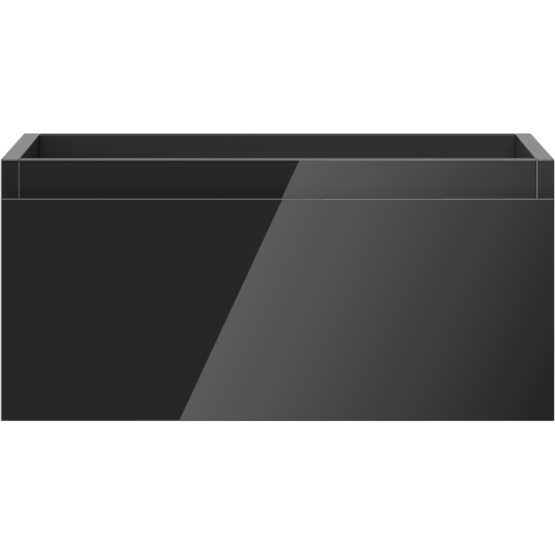 Mexen Orio armario de baño debajo del lavabo 50 cm, 1 cajón, negro brillante - 91A10-05023-1-BF70