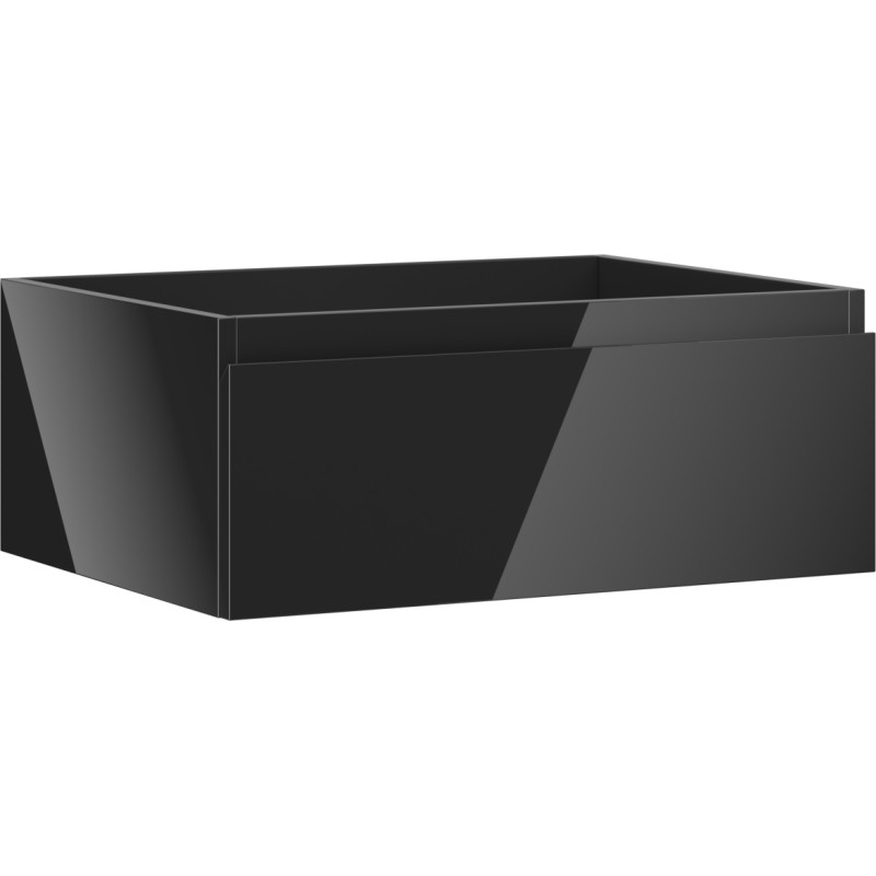 Mexen Orio kupaonski ormarić ispod umivaonika 60 cm, 1 ladica, crni sjaj - 91A10-06023-1-BF70