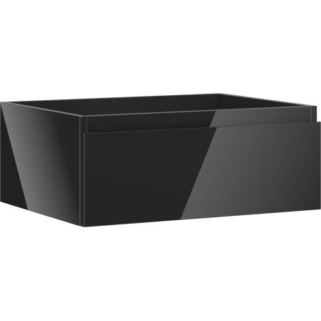 Mexen Orio Badezimmerschrank für Waschbecken 60 cm, 1 Schublade, schwarz glänzend - 91A10-06023-1-BF70
