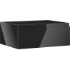 Mexen Orio Badezimmerschrank für Waschbecken 60 cm, 1 Schublade, schwarz glänzend - 91A10-06023-1-BF70