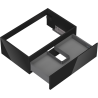 Mexen Orio meuble de salle de bain sous lavabo 70 cm, 1 tiroir, noir brillant - 91A10-07023-1-BF70