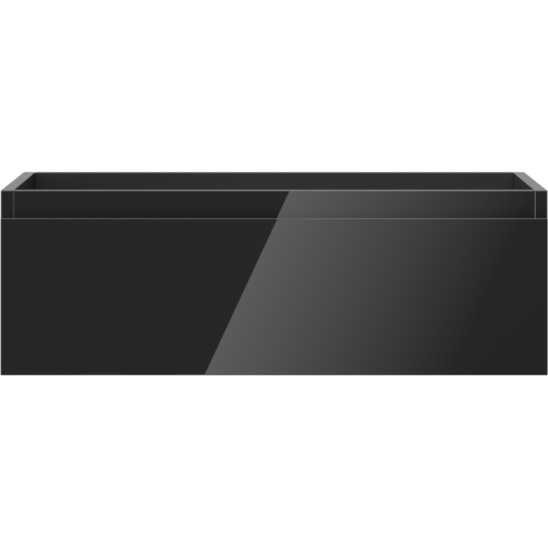 Mexen Orio badkamerkast onder de wastafel 70 cm, 1 lade, zwart glans - 91A10-07023-1-BF70